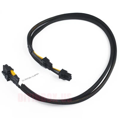 10pin to 6+6pin HP ProLiant DL380 G8 GPU Power connector Data PCIE Cable 50cm - Image 1 of 4