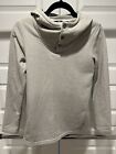 The North Face Womens S Knit Stitch Top Pullover SNAP ON Hoodie Grey Sweatshirt