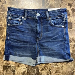 American Eagle Women’s Super Stretch Cuffed Hi Rise Midi Size 4 NEW - Picture 1 of 11