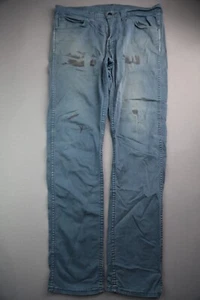 Pantalones para hombre Levi's 510 2012 calce ajustado azul 5 bolsillos talla 34x32 (medida 34x31) - Imagen 1 de 9