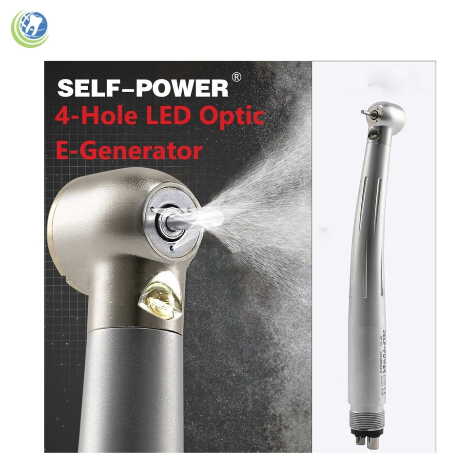 SELF-POWER Dental LED Fiber Optic High Speed Handpiece