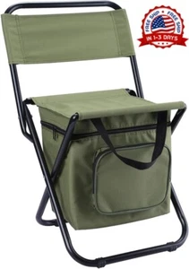 Angelstuhl Kühlung Angelhocker Kompakt Campingstuhl klappbar - Bild 1 von 8