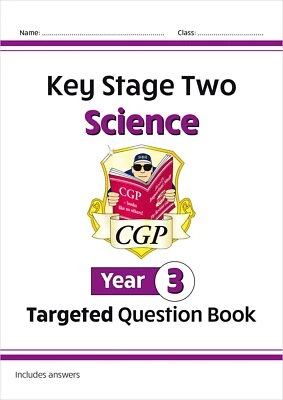KS2 Science Year 3 Targeted Question Book (includes answers) (CGP Year 3 Science - Image 1 of 4