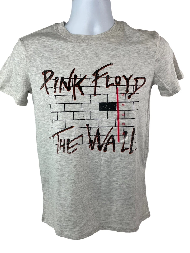 Pink Floyd The Wall T Shirt Adult XS Gray Licensed Rock N Roll Band Retro NWT - Image 1 of 4