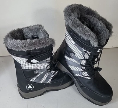Botas de nieve aisladas forradas de piel AIRWALK negras para mujer talla 7,5 Foto 1 de 4