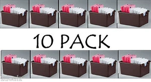 PAQUETE DE PAQUETES DE PLÁSTICO AZÚCAR CADDY PAQUETE DE 10 MARRÓN TOTALMENTE NUEVO FEDEX ¡ENVÍO GRATUITO! - Imagen 1 de 5