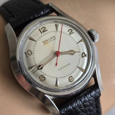 Vintage GRUEN men's automatic watch 480SS 17Jewels Military swiss 1950s - Image 1 of 4