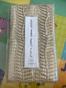 Oake Mercer Stripe Euro Pillow Sham Morgan Stripe Tan Neu - Bild 1 von 4