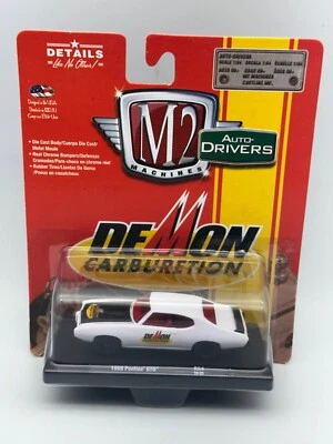 M2 Auto-Drivers Demon Carburetion 1969 Pontiac GTO, White, R54, 1:64, NIB - Image 1 of 4