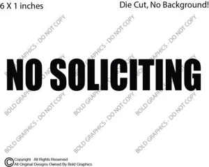 Calcomanía de vinilo troquelada de 6" sin solicitud privacidad hogar ventana puerta seguridad - Imagen 1 de 5