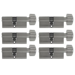6x Knaufzylinder 60mm 30/30 +30 Schlüssel Gleichschließend Zylinder Schloss Tür - Bild 1 von 6