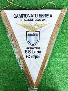 GAGLIARDETTO DA GARA PENNANT LAZIO EMPOLI NO MAGLIA SHIRT MATCH WORN - Foto 1 di 2