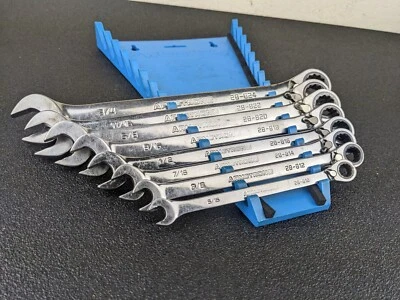 #ay493 Armstrong Tools EE. UU. 8 piezas Juego de llaves de trinquete SAE 5/16" - 3/4" Foto 1 de 4