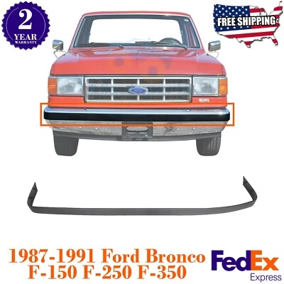 Tira de moldura central de parachoques delantero para Ford Bronco 1987-1991 / F-150 F-250 F-350 Foto 1 de 4