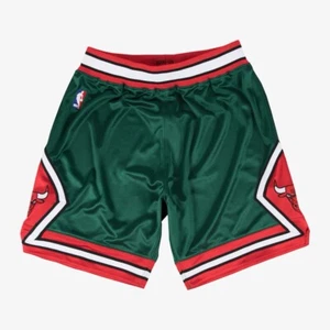 2008-2009 Chicago Bulls Mens Mitchell & Ness Green Authentic Game Shorts SZ L - Picture 1 of 7