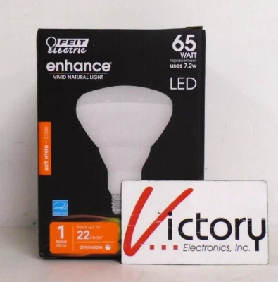 NEW Feit Electric Enhance 65W LED Light Bulb - Soft White | BR30 | BR30DM/927CA - Image 1 of 4