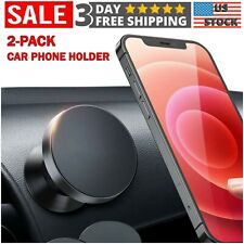 2pc Universal Magnetic Car Mount Cell Phone Holder Stand for iPhone Samsung GPS
