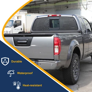 Calcomanías adhesivas de vidrio para ventana trasera de automóvil para Nissan Frontier 2009-17 estilo panal - Imagen 1 de 12