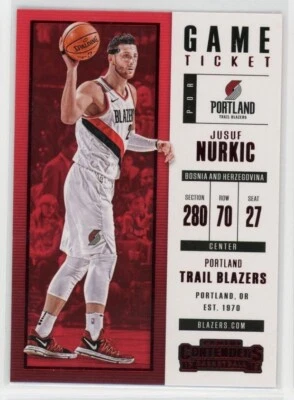 2017-18 Panini Contenders Basketball Jusuf Nurkic Game Ticket #61 - Image 1 of 2
