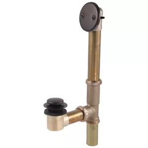 DELTA RP693RB Brass BATHTUB ToeTap Drain Bath Waste Assembly in Venetian Bronze - Foto 1 di 12