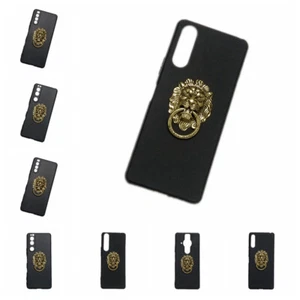 For Sony Xperia 1 IV 5 ii 10 iii L3 L4 3D Lion Head Finger Holder Soft TPU Case - Picture 1 of 9