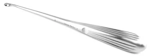 Spratt Bone Curette Size 2 Single Ended Handle Oval Cup Tip German Stainless - Picture 1 of 6