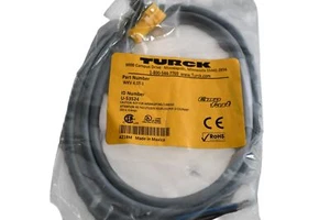 NEW Turck WKV 4.5T-1 M12 eurofast Cordset Right Angle Female Connector W/Standar - Picture 1 of 3