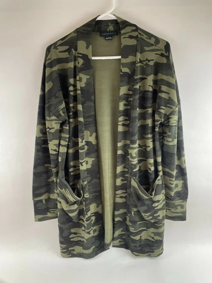 Sanctuary Sweater Women's Size Small MultiCam Camouflage Long Sleeve Cardigan - Image 1 of 4