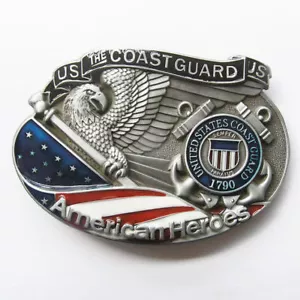 US Coast Guard An American Hero Metal Belt Buckle - Picture 1 of 1