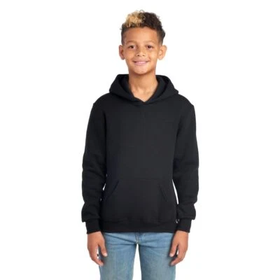 Boys Athletic Big Boys' Fleece Crew Hoodie-Black L Hoodie Hoodie - Black Larg... - Image 1 of 4