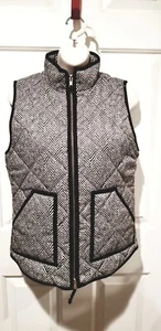 J. Crew Excursion grau Herringbone Daunenfüllung Weste Jacke Fronttaschen neu Gr. XS - Bild 1 von 13
