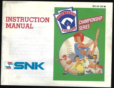 MANUAL ONLY Little League Baseball: Championship Series (Nintendo NES 1990) - Image 1 of 3