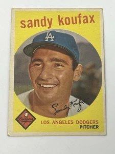1959 Topps Sandy Koufax #163 Los Angeles Dodgers Great Centering - Bild 1 von 6