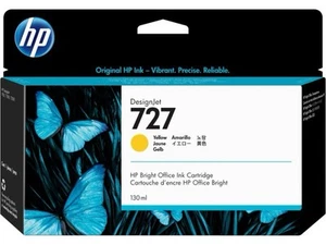 HP 727 Cartouche d'encre jaune 130 ml DesignJet, B3P21A - Photo 1/2