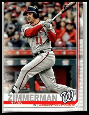 2019 Topps #133 Ryan Zimmerman Washington Nationals - Image 1 of 2