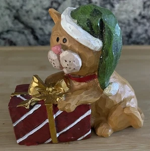 Tii Collections Harz Katze Weihnachtsmütze Weihnachtsgeschenk 3 1/2 Zoll - Bild 1 von 8