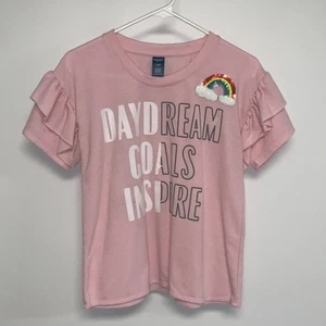Daydream Goals Inspire Short Sleeve T-Shirt Youth Extra Large Pink - Picture 1 of 3