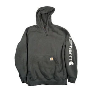 Carhartt Rain Defender Hoodie Herren Medium Pullover Heavy Original Fit Schwarz - Bild 1 von 8