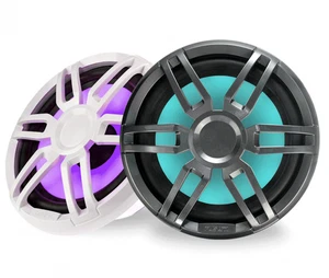 Subwoofer Lautsprecher Boot Yacht Marine 10" LED Fusion XS Series Weiß-Grau - Bild 1 von 3