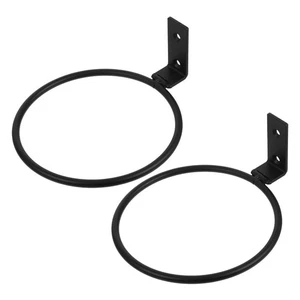  2 Pcs Pet Feeding Bowl Holder Dog Cat Feeder Wall Rack Elevated Mount - Picture 1 of 9