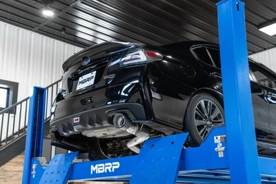 MBRP Armor Pro Catback Exhaust Carbon Tip for 2011-2021 Subaru WRX / STI Sedan - Image 1 of 4