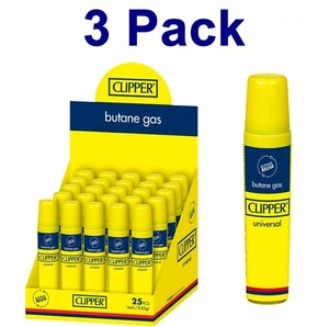 3 x Clipper Combustible de Butano Puro - Encendedor Reutilizable y Encendedor de Antorcha Recarga de Butano - Imagen 1 de 3