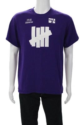 Undefeated Mens Cotton Graphic Print Crew Neck T-Shirt Purple Size Large - Image 1 of 4