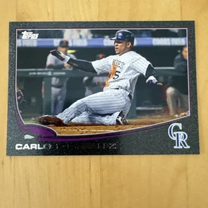 2013 Topps #5 Carlos González paralelo negro/62 raro Rockies - Imagen 1 de 2