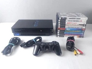 PlayStation 2 PS2 Fat Console SCPH-30001 Bundle With 10 Games -Tested & Works - Picture 1 of 19