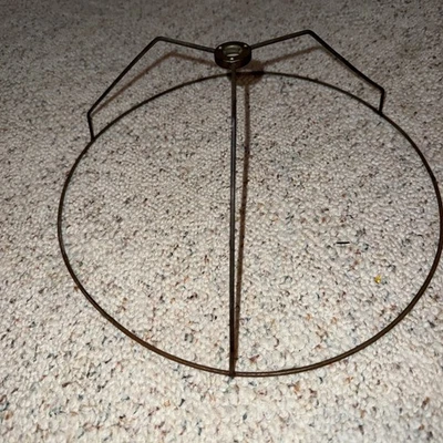 Marco de pantalla de lámpara de colección hágalo usted mismo pantalla artesanía alambre de acero 12" X 5" Foto 1 de 4