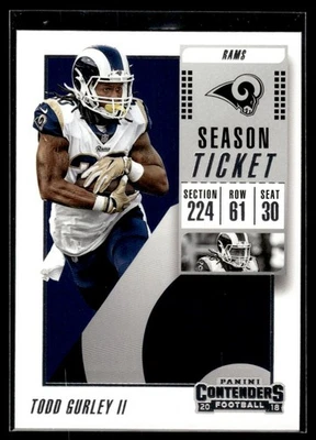 2018 Panini Contenders Todd Gurley II Los Angeles Rams #46 - Image 1 of 2