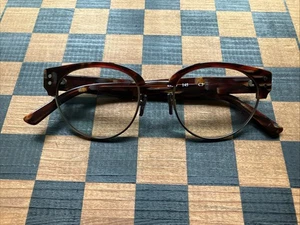 Marco de gafas óptico Ver borde de metal tortiga Japón 49 20 145 plateado - Imagen 1 de 7