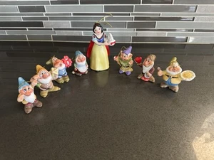 Disney's Snow White and the 7 Dwarfs Ornaments figurines by Schmid 1987 - Picture 1 of 20