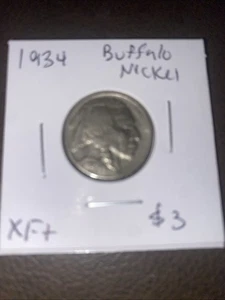 1934 Buffalo Nickel XF. $3 - Picture 1 of 3